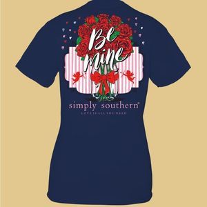 ❤️Simply Southern❤️"Be Mine" Short Sleeve Valentine’s Day T-Shirt - NWT